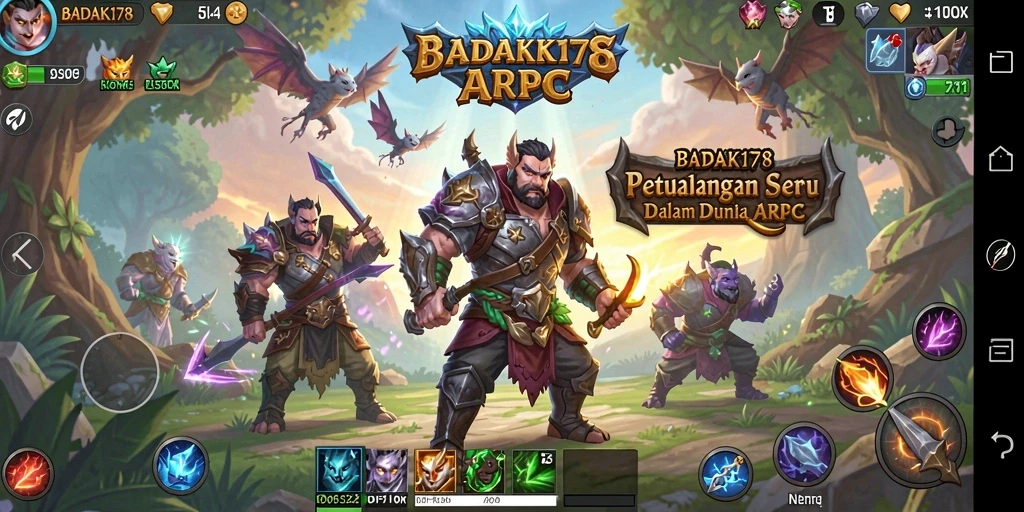 Gameplay seru BADAK178 yang menampilkan aksi pertarungan ARPG.