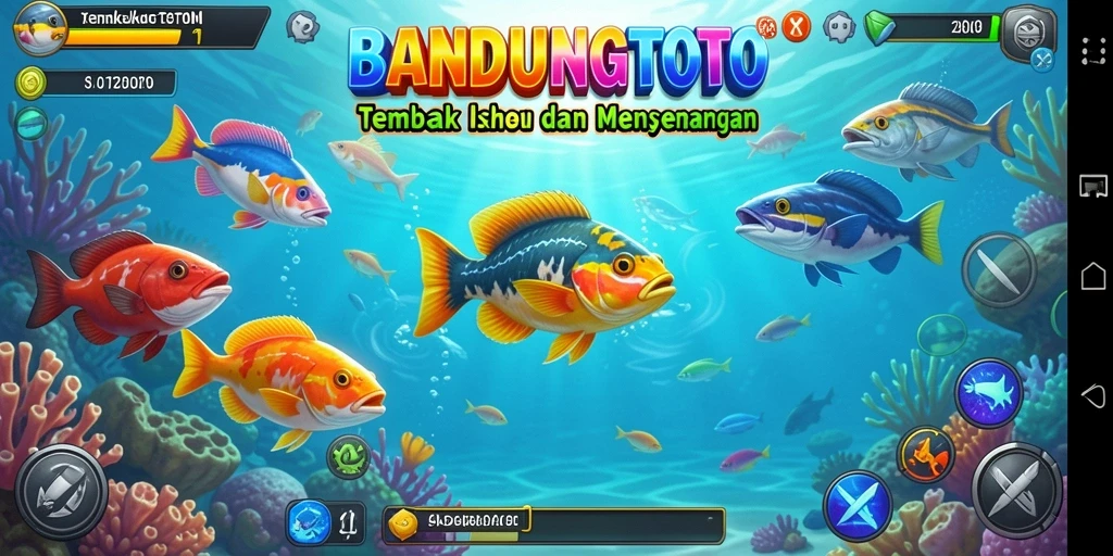 Screenshot gameplay Tembak Ikan yang seru dan interaktif.