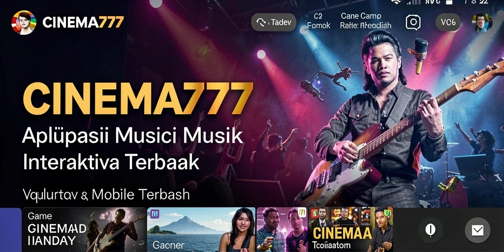 Tampilan gameplay interaktif dalam CINEMA777 dengan musik yang memukau.