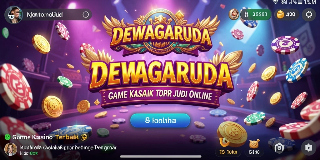 Screenshot DEWAGARUDA menunjukkan pengalaman gameplay Kasino yang seru dan mendebarkan.