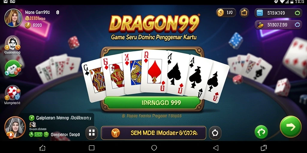 Tampilan gameplay seru DRAGON99 dalam aksi Domino.