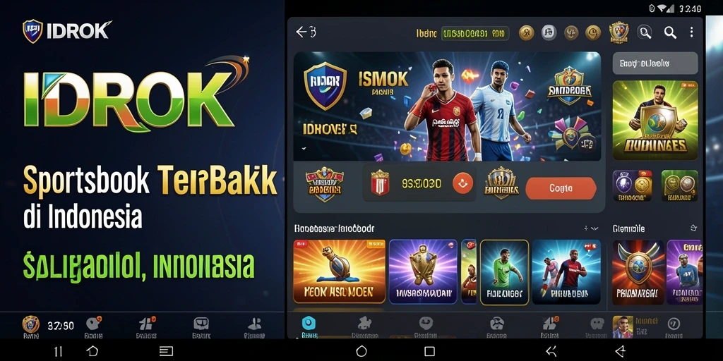 Tangkapan layar gameplay IDROK menunjukkan fitur taruhan olahraga yang menarik.