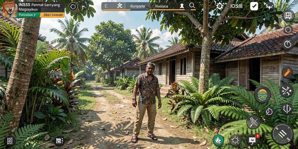 Tampilan gameplay menyenangkan dari INS55 dengan grafis menarik.