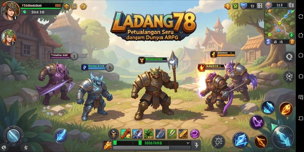 Tampilan gameplay seru di dunia <strong>LADANG78</strong> yang memukau dan penuh tantangan.