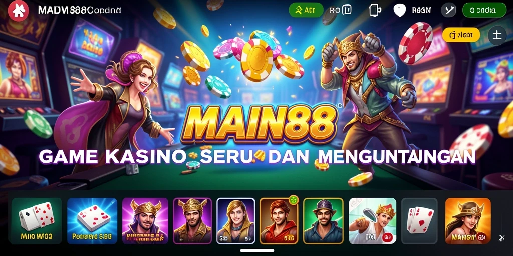 Screenshot <strong>MAIN88</strong> menampilkan gameplay Kasino yang menarik dengan grafik memukau.