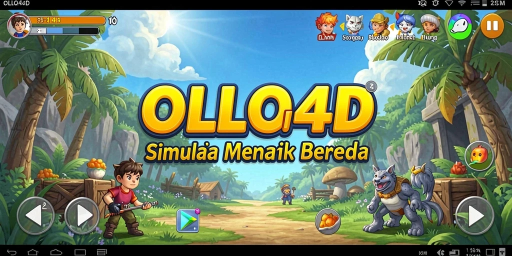 Tampilan screenshot utama OLLO4D menampilkan gameplay simulasi yang menarik.