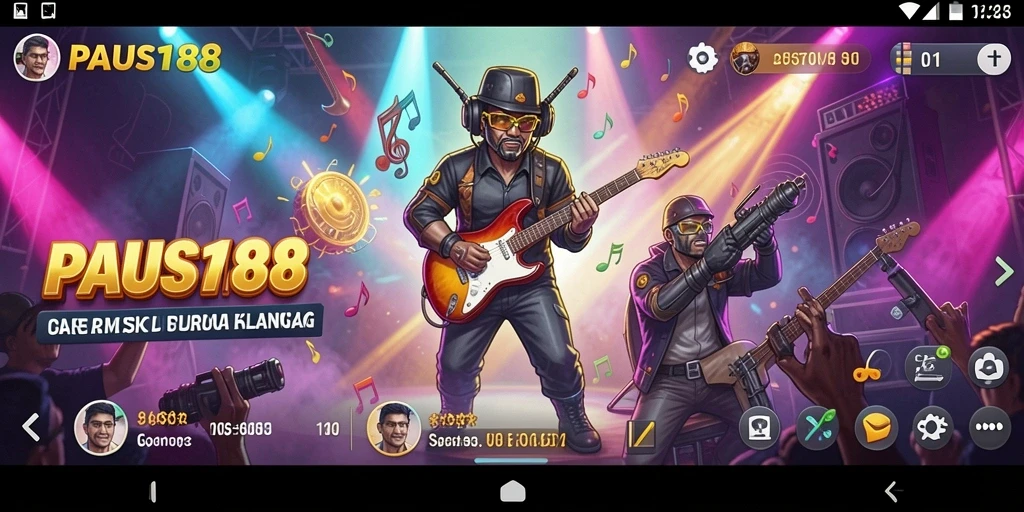 Tampilan gameplay PAUS188 yang menarik dan penuh warna.