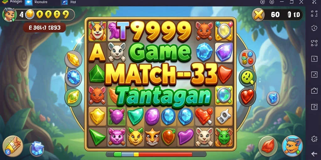 Tampilan gameplay seru dan menantang di T9999.