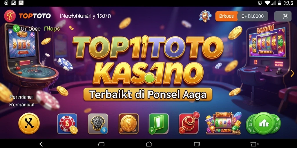 Tampilan gameplay yang menarik dan interaktif di aplikasi TOP1TOTO.