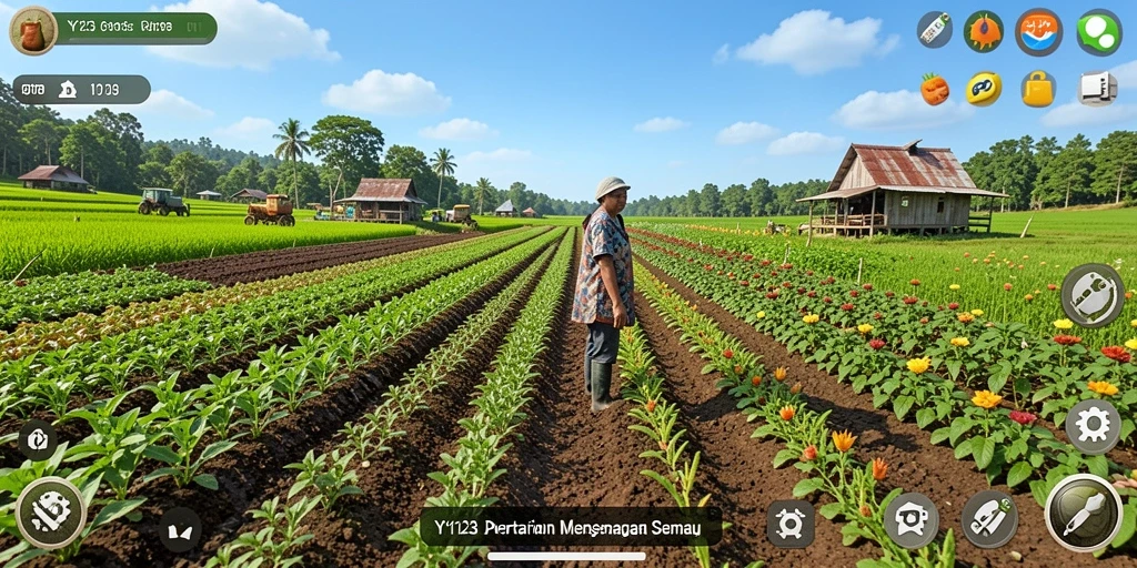 Tampilan gameplay <strong>YY123</strong> yang seru dan interaktif dalam bertani.